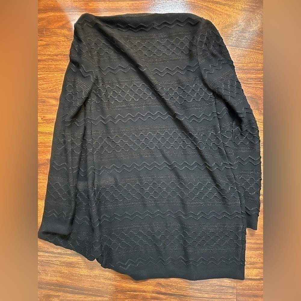 ๐ค Missoni Orange Label Metallic Wave Knit Long Cardigan XS NWT No Belt - Picture 7 of 8